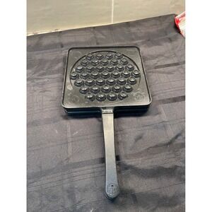 Pampered Chef Waffle Puff Bubble Pan Stovetop Waffle Iron Non-stick‎ #10080